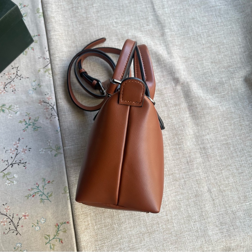 Longchamp Brown Leather Bag with Top Handles - Picture 7 of 11